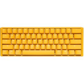Ducky One 3 Mini Yellow USB QWERTY Amerikaans Engels Geel toetsenbord