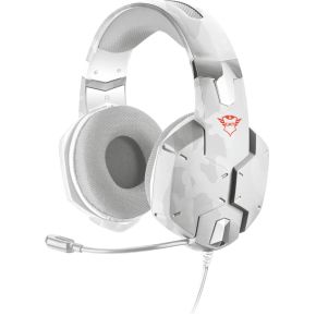 Image of Gaming headset 3.5 mm jackplug Kabelgebonden, Stereo Trust GXT 322W Over Ear Wit, Camouflage