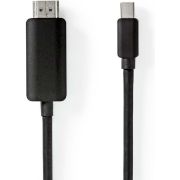 Nedis-Mini-DisplayPort-HDMI-Kabel-Mini-DisplayPort-Male-HDMI-Male-2-0-m-Zwart
