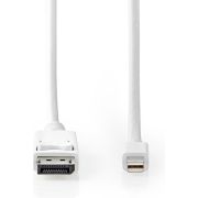 Nedis-Mini-DisplayPort-DisplayPort-Kabel-Mini-DisplayPort-Male-DisplayPort-Male-2-0-m-Zwart