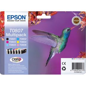 Image of Epson Multipack 6-colours T0807 Claria Photographic Ink