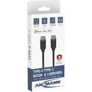 Ansmann-1700-0121-USB-kabel-0-12-m-USB-C-Zwart