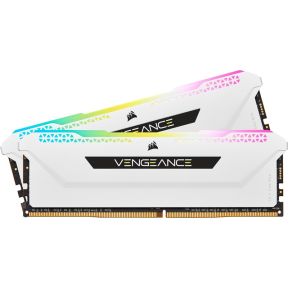 Corsair DDR4 Vengeance RGB Pro SL 2x8GB 3200 White Geheugenmodule