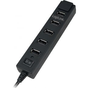 Image of LogiLink USB 2.0 7-Port Hub with On/Off Switch