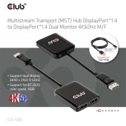 CLUB3D-CSV-7200-video-splitter-DisplayPort-2x-DisplayPort