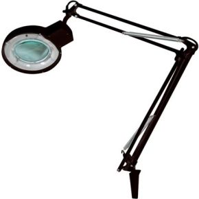 Image of Bureaulamp Met Vergrootglas 5 Dioptrie - 22w - Zwart