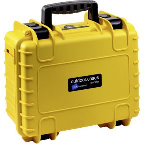 Image of B&W Outdoor CaseType 3000/Y geel met GoPro 4 Inlay