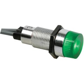 Image of Ronde Signaallamp 13mm 12v Groen