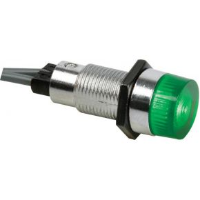 Image of Ronde Signaallamp 13mm 220v Groen