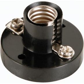 Image of Ac Lamp Socket. E10. Black - (10 st.)