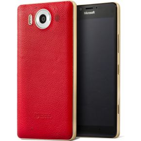 Image of Mozo Back Cover Lumia 950 Goud, Rood