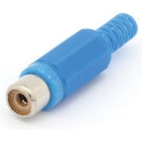 Image of Vrouwelijke Rca Plug - Blauw - (25 st.)