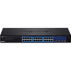 Trendnet TEG-30284 Managed Gigabit Ethernet (10/100/1000) 1U Zwart netwerk- netwerk switch