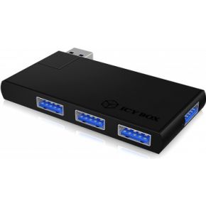 Image of ICY BOX IB-Hub1401 USB 3.0 (3.1 Gen 1) Micro-B 5000Mbit/s Zwart