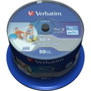 Verbatim-BD-R-Blu-Ray-25GB-6x-50st-Cakebox-Printable