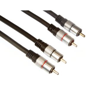 Image of 2 X Rca Audio Plug Naar 2 X Rca Audio Plug / Professioneel / 1.50m