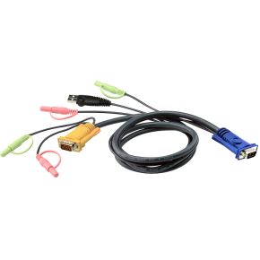 Image of Aten 2L-5302U KVM USB + Audio Plugs Cabl
