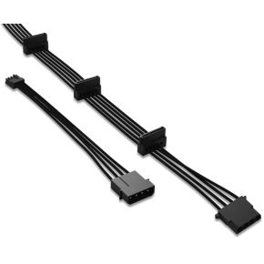 Image of be quiet Power Kabel 3x SATA, 1x Molex, 0.9m (zwart)