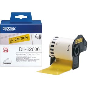 Image of Brother Bro DK-Tape DK22606 62mm x 15.24m Yellow