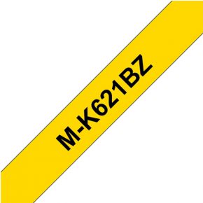 Image of Brother M-K 621 Labeltape Tapekleur: Geel Tekstkleur:Zwart 9 mm 8 m