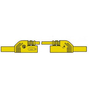 Image of CONTACT PROTECTED INJECTION-MOULDED MEASURING LEAD 4mm 25cm / YELLOW (