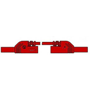 Image of Contact Protected Measuring Lead 4mm 100cm / Red (mlb-sh/ws 100/1)