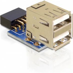 Image of DeLOCK 1 x 9-pin 2.54 mm/2 x USB 2.0-A