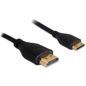 Image of DeLOCK - Cable HDMI / Mini-HDMI 1m Male/Male (1m HDMI/HDMI)