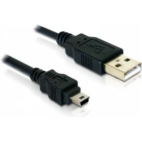 Image of DeLOCK Cable USB 2.0 > USB-B mini 5pin male/male