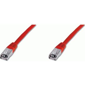 Image of Digitus Patch Cable, SFTP, CAT5E, 0.5 M, red