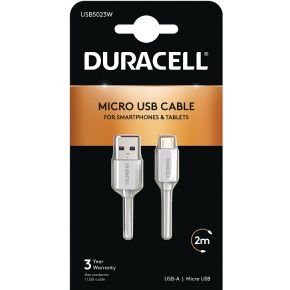 Image of Duracell 2m USB - microUSB