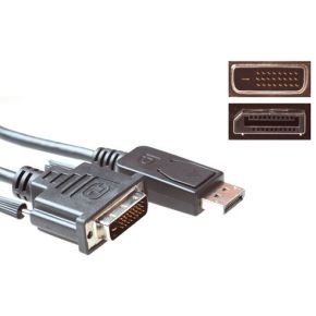 ACT Verloopkabel DisplayPort male naar DVI male  1.80 m