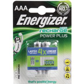 Image of Energizer PowerPlus HR03 AAA oplaadbare batterij (potlood) NiMH 700 mAh 1.2 V 2 stuks