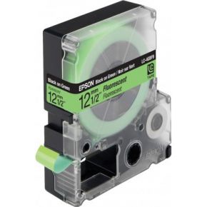 Image of Epson Fluorescent Tape - LC4GBF9 Fluor Blk/Green 12/9