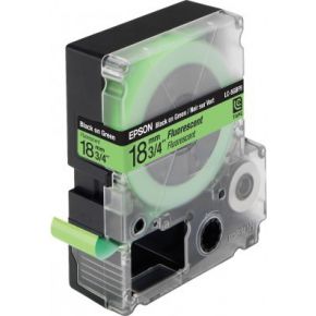 Image of Epson Fluorescent Tape - LC5GBF9 Fluor Blk/Green 18/9