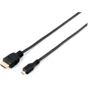 Image of Equip HDMI Cable Male (A) - Micro Male (D) 1m gold
