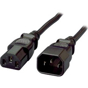 Image of Equip Power Cable C13 > C14 F/M 1.8m IEC60320 VDE black