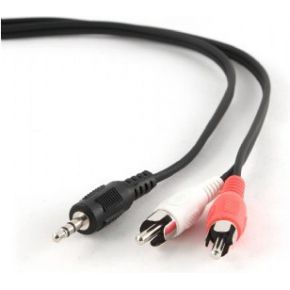 Image of 3,5 mm stereo naar RCA plug kabel, 5 meter - Quality4All