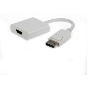 Image of A-DPM-HDMIF-002-W DisplayPort To HDMI Adapter Cable White