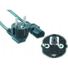 Image of Gembird PC-186-VDE-3M power cord with VDE approval 3 meter