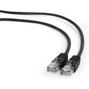 Image of Gembird PP12-1M/BK CABLE UTP CAT5e Patch cord with moulded