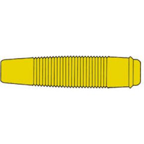 Image of Gesoleerde Soepele Contra Banaanstekker Voor Banaanstekkers 4mm / Geel (kun 30)