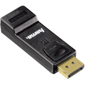 Image of DisplayPort / HDMI Adapter [1x DisplayPort stekker - 1x HDMI-bus] Zwart Hama
