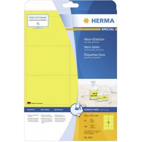 Image of HERMA Etiketten neon-geel 99.1x67.7 A4 160 st.