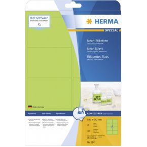 Image of HERMA Etiketten neon-groen 99.1x67.7 A4 160 st.