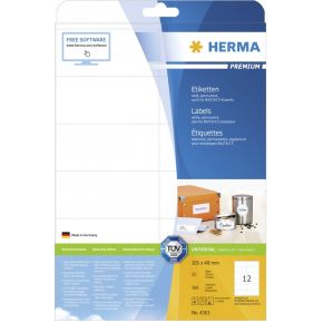 Image of HERMA Etiketten wit 105x48 Premium A4 300 st.