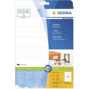 Image of HERMA Etiketten wit 70x37 Premium A4 600 st.