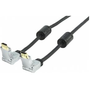 Image of HDMI kabel draaibaar - 10 meter - Zwart - HQ