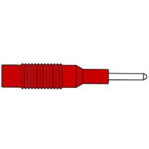 Image of Injection-moulded Adapter Plug 2mm To 4mm / Red (mzs 2)
