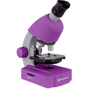 Image of Bresser 40x-640x lila microscoop